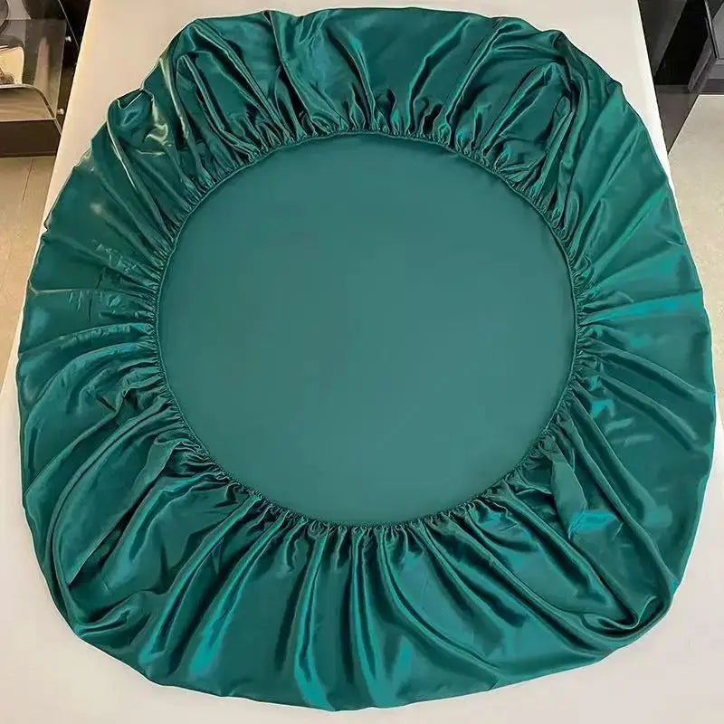 Fitted Sheet | Solid Satin | Elastic Fit | Queen King Twin Sets