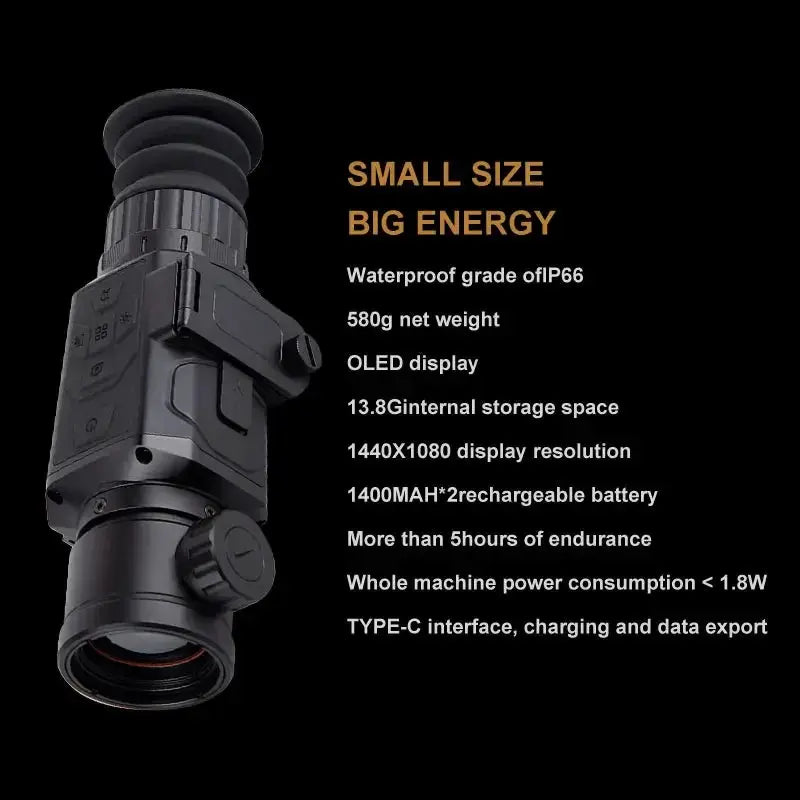 Thermal Imaging Monocular HT-C18 384x288 HT-C19 Infrared Resolution Ratio Mini Wifi Camera 1080p Hd - Night Vision Included from PriceLows™
