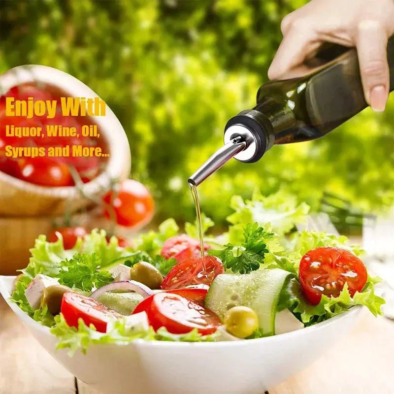 UPORS Wine Pourer 2/3Pcs Stainless Steel Alcohol Liquor Spouts Bottle Dispenser Wine Bottle Stopper with Cap Wine Accessories from PriceLows™