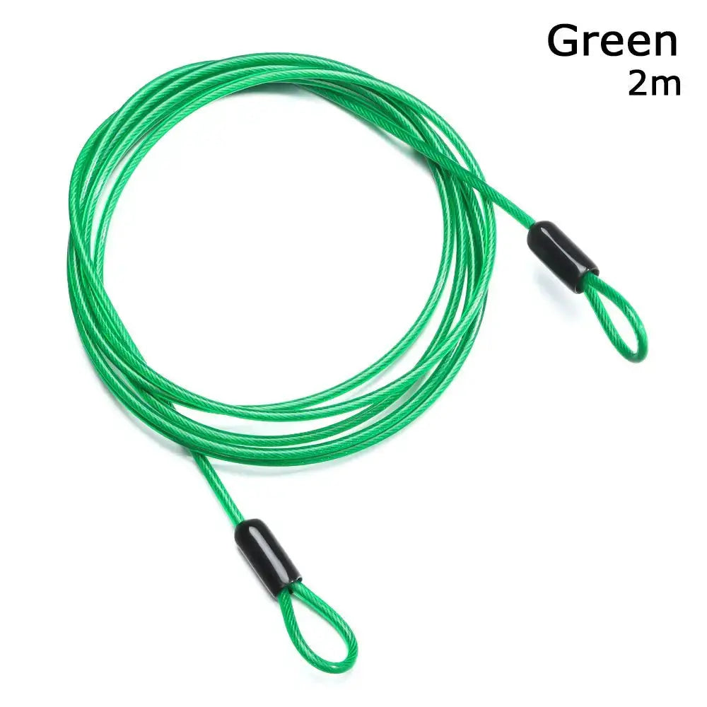 0.5/1/2Meters Security Safety Rope Anti-theft Ropes Cycling Strong Wire Bicycle Lock Wire Steel Cable Lock Road Bike Lock from PriceLows™