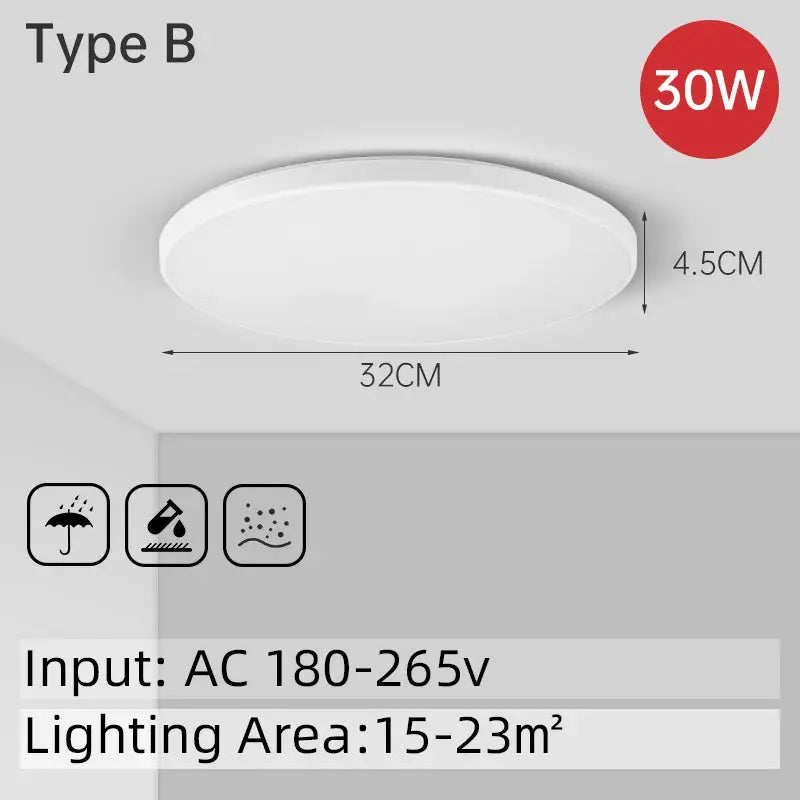Led Ceiling Light Bathroom Lights Room Chandelier kitchen Panel Fixtures Luminair Hanging For Home Aisle Lighting Ceiling Lamp from PriceLows™