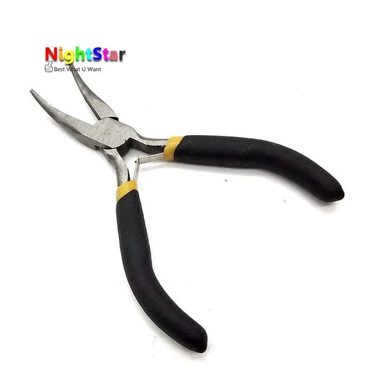 Mini pliers Black Handle Jewellery Plier Needle nose pliers oblique Chain Round Bent Nose Beading Making Repair Tool from PriceLows™