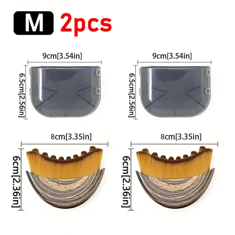Lymphatic Contour Face Brush | Rubber Material | Non Electric | One Unit