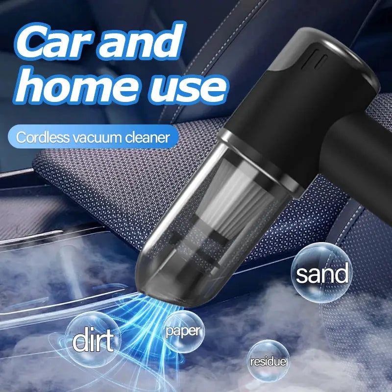 Car and home dual-purpose cordless vacuum cleaner, 3-in-1 rechargeable powerful handheld vacuum cleaner, 2000*2 battery from PriceLows™