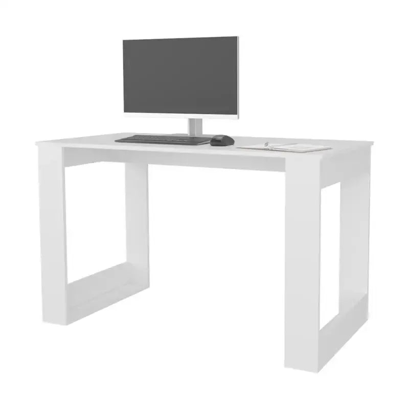 Aurora Writing Desk with Ample Surface - White Computer Workstation from PriceLows™