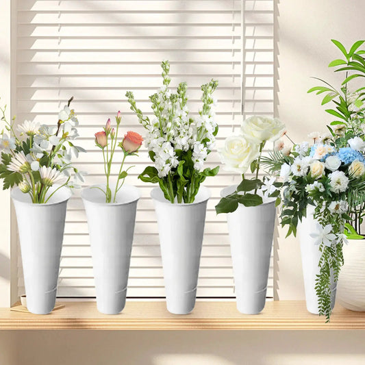 12 PCS Plant Stand Tapered Buckets (Flower Stand Not Included) Plastic Tapered Buckets for Home Patio Balcony Garden from PriceLows™
