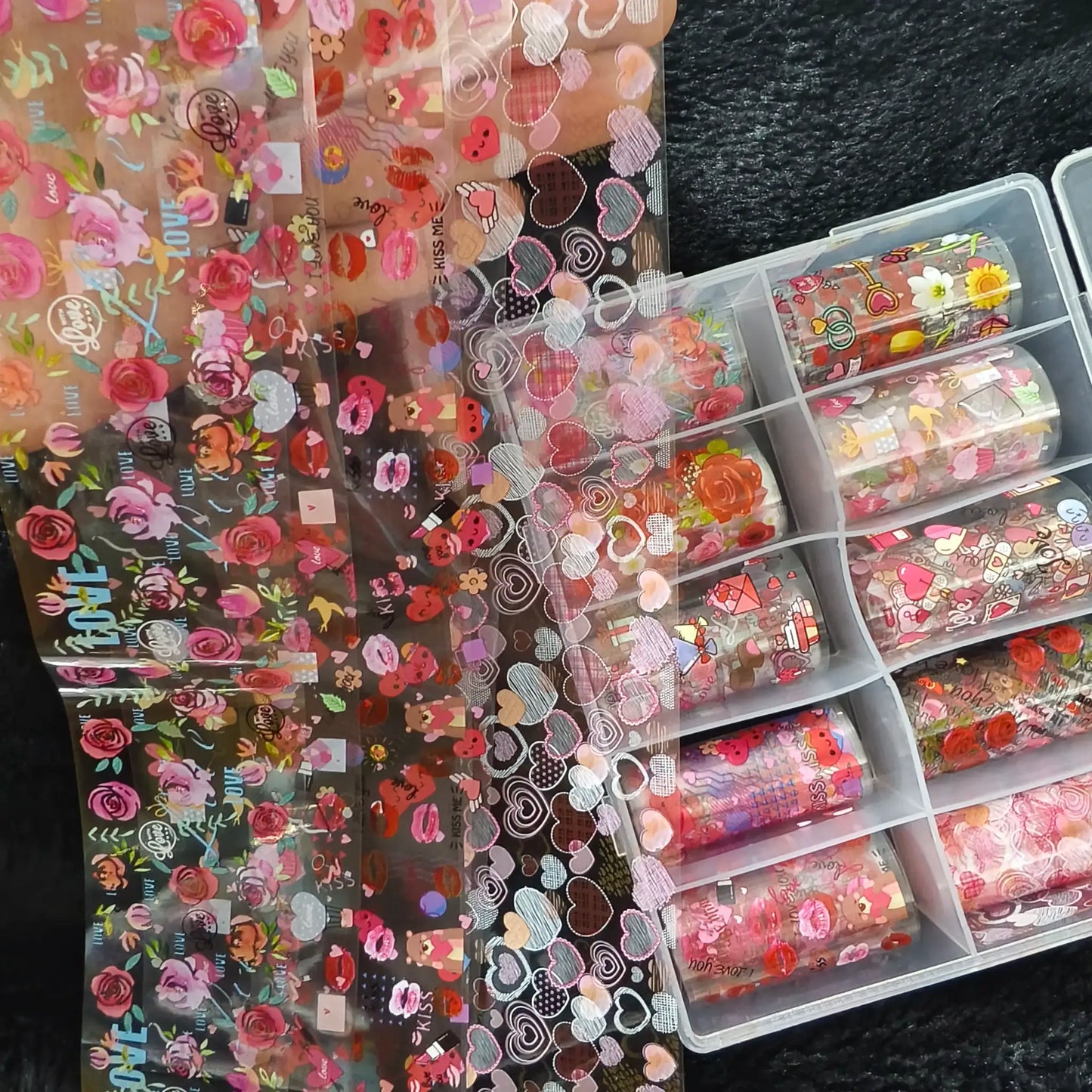 10Rolls Halloween Flower Plaid Angel Marble Bow Nail Foils Transfer Paper Nail Art Stickers Decal Nails Decoration from PriceLows™