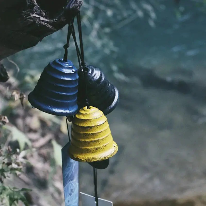 Japanese Wind Chimes Cast Iron Wind Bells Hanging Pendant Feng Shui Good Luck Temple Wind Bells Outdoor Home Garden Decoration from PriceLows™