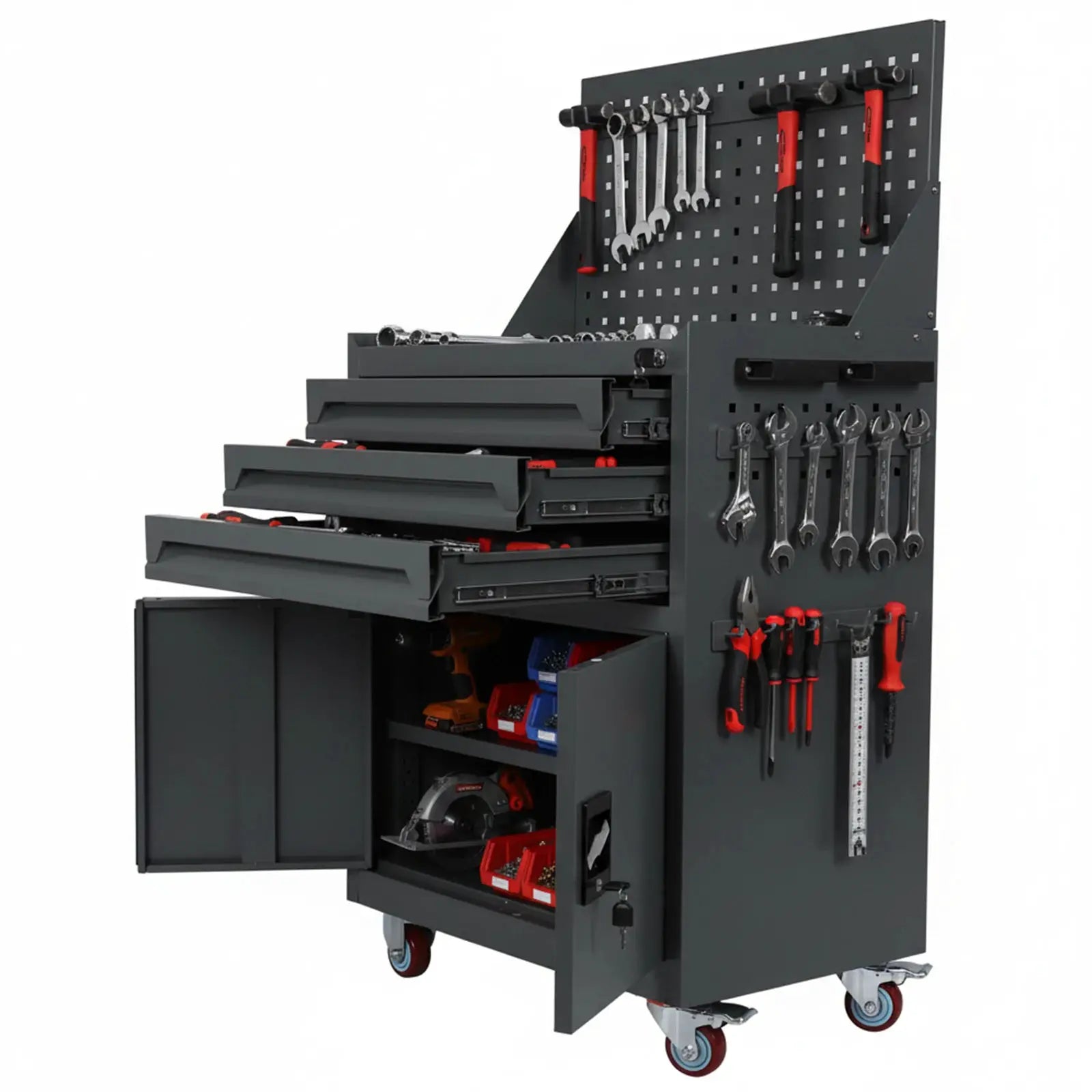 Rolling Tool Chest with Drawers Mobile Tool Cart Rolling Tool Cart for Workshop Warehouse Garage from PriceLows™