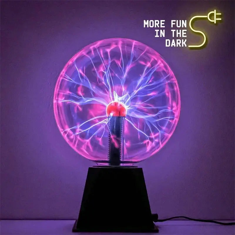 3/8 Inch Sound Control Magic Plasma Ball Lamp LED Night Light Atmosphere Touch Glass Plasma Light Christmas Party Decor Lighting from PriceLows™