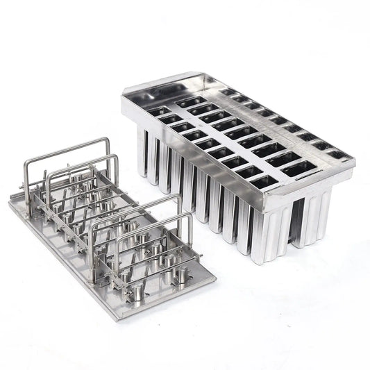 Large Capacity Ice Pop Mold for 20 Ice Cream, Food-Grade Stainless Steel, Space-Saving Design, Easy to Clean, Perfect for from PriceLows™