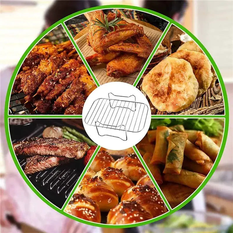 Air Fryer Rack | Double Basket Compatible | Ninja Foodi DZ201 DZ401