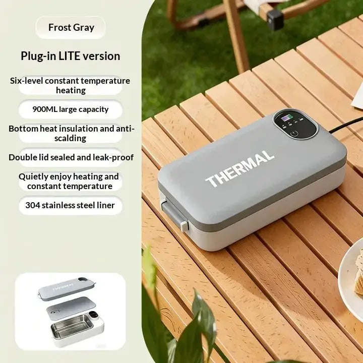 Heated Lunch Box Water Free Insulation Portable Self-Heating Electric Lunch Heater For Office Car Travel 304 Stainless Steel from PriceLows™