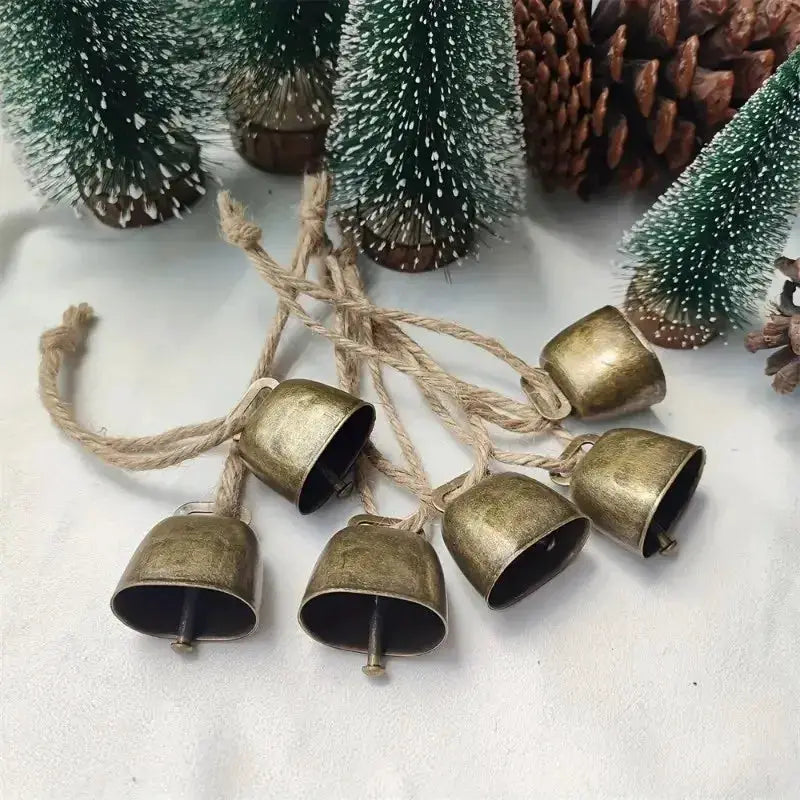 [Christmas] Cow and Sheep Bells, Pet Bells, Christmas Decoration Jingle Bells on Twine, Twine Cow Bells.Christmas Decorations from PriceLows™