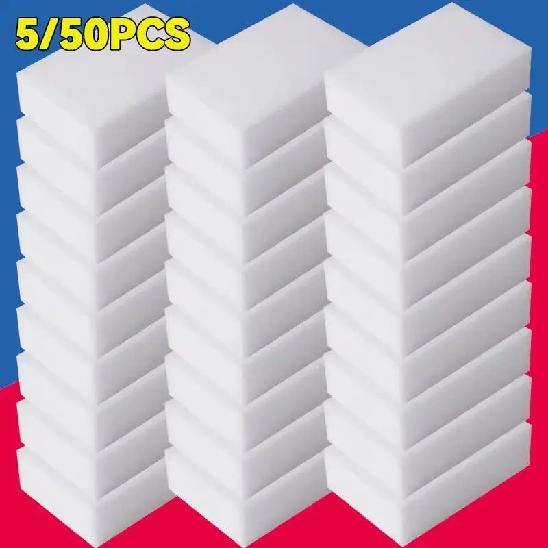 Melamine Magic Sponge | Square Cut | 100 X 60 Mm | 5 Or 50 Pack