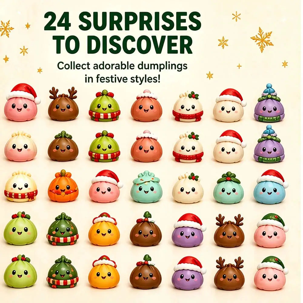 Squishy Advent Calendar | 24 Day | Snowman | Slow Rebound | Dumpling