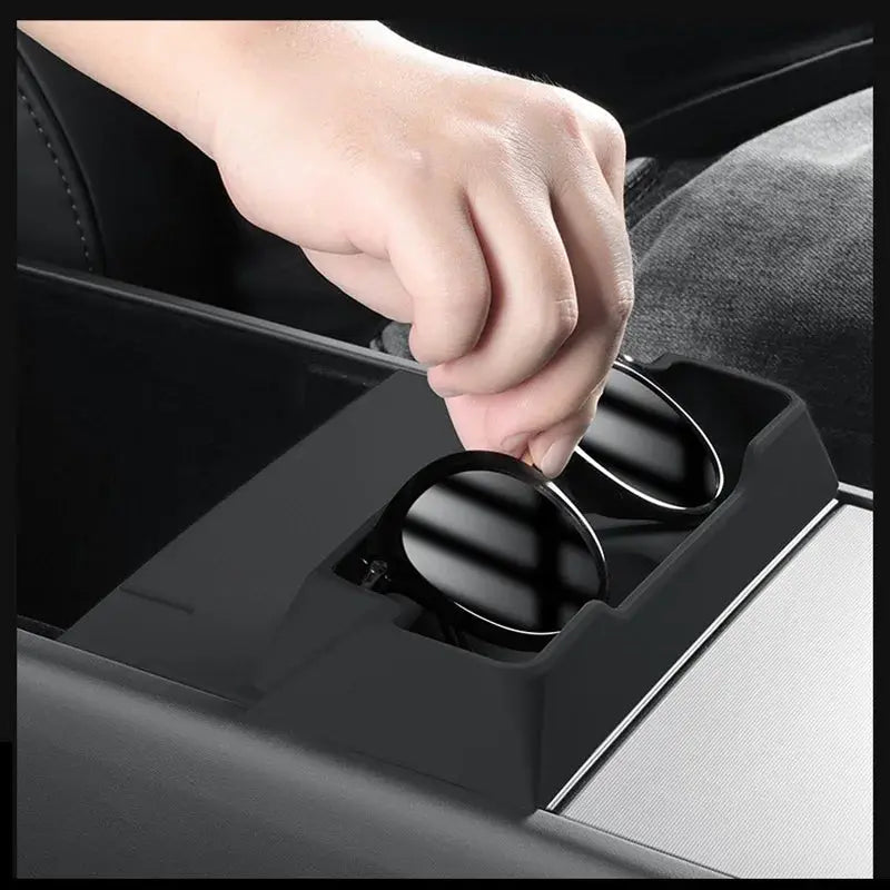 for Tesla Model 3 Y Juniper Highland 2025 2026 Center Console Armrest Storage Box Glasses Holder Tray Case Organizer Accessories from PriceLows™