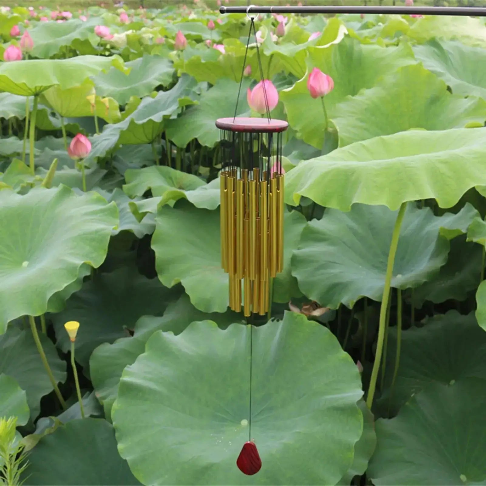 27 Tubes Handmade Wind Chimes Outdoor - Concert Pitch Tuned for Deep Soothing Sounds, Hummingbird Design Large Wind Bell for Gar from PriceLows™