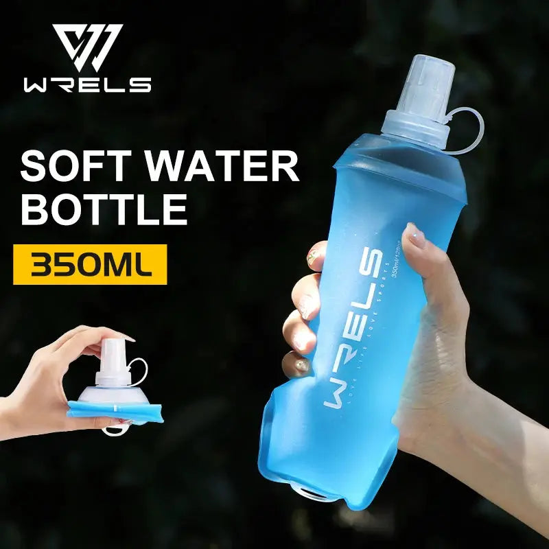 WRELS Foldable Silicone Water Bottle Outdoors Traveling Sport Running Cycling Kettle Healthy Soft Material TPU BPA-Free Kettle from PriceLows™