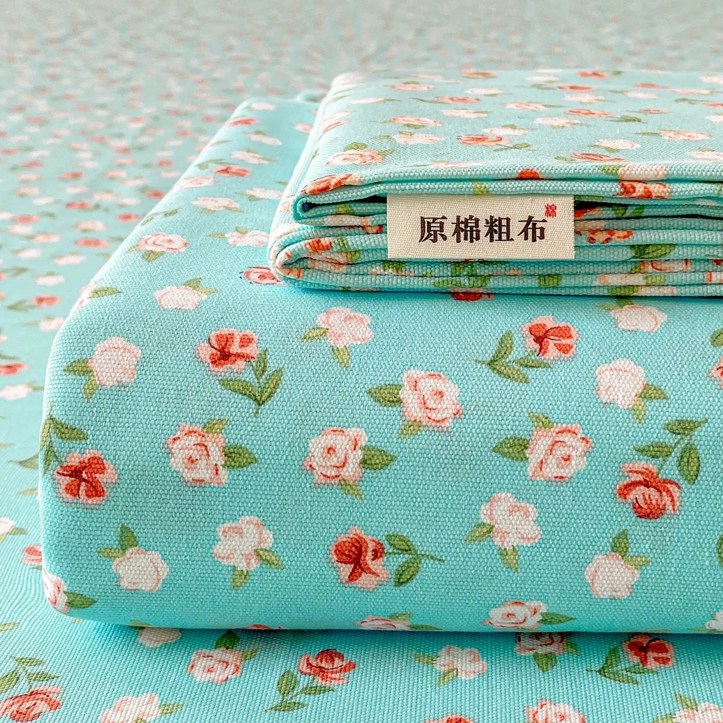 100% Cotton Coarse Weave Flat Sheet, Floral Striped Print Bed Sheet, Breathable Durable All Season Bedding for Kids & Adults from PriceLows™