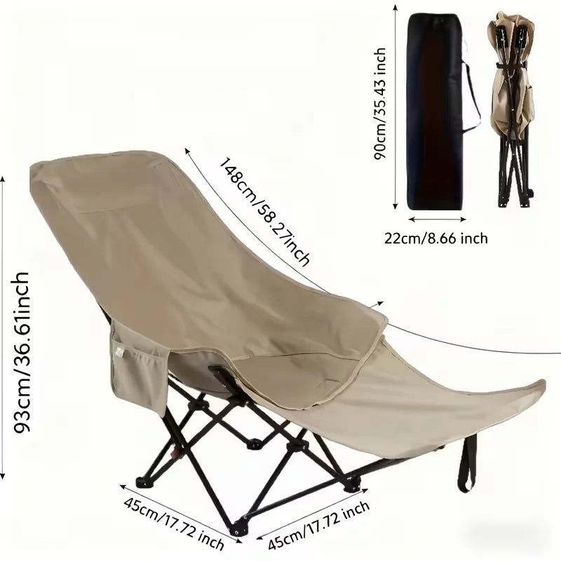 Beach Chair | 300-Pound Capacity | Adjustable Height, Foldable | One Size