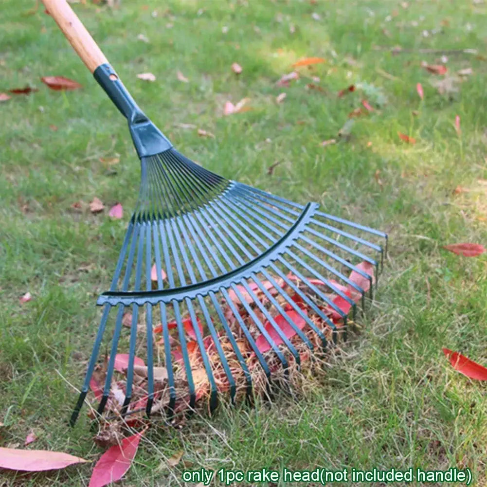 Garden Leaf Rake | Iron Head | 22 Tooth | Single Handle