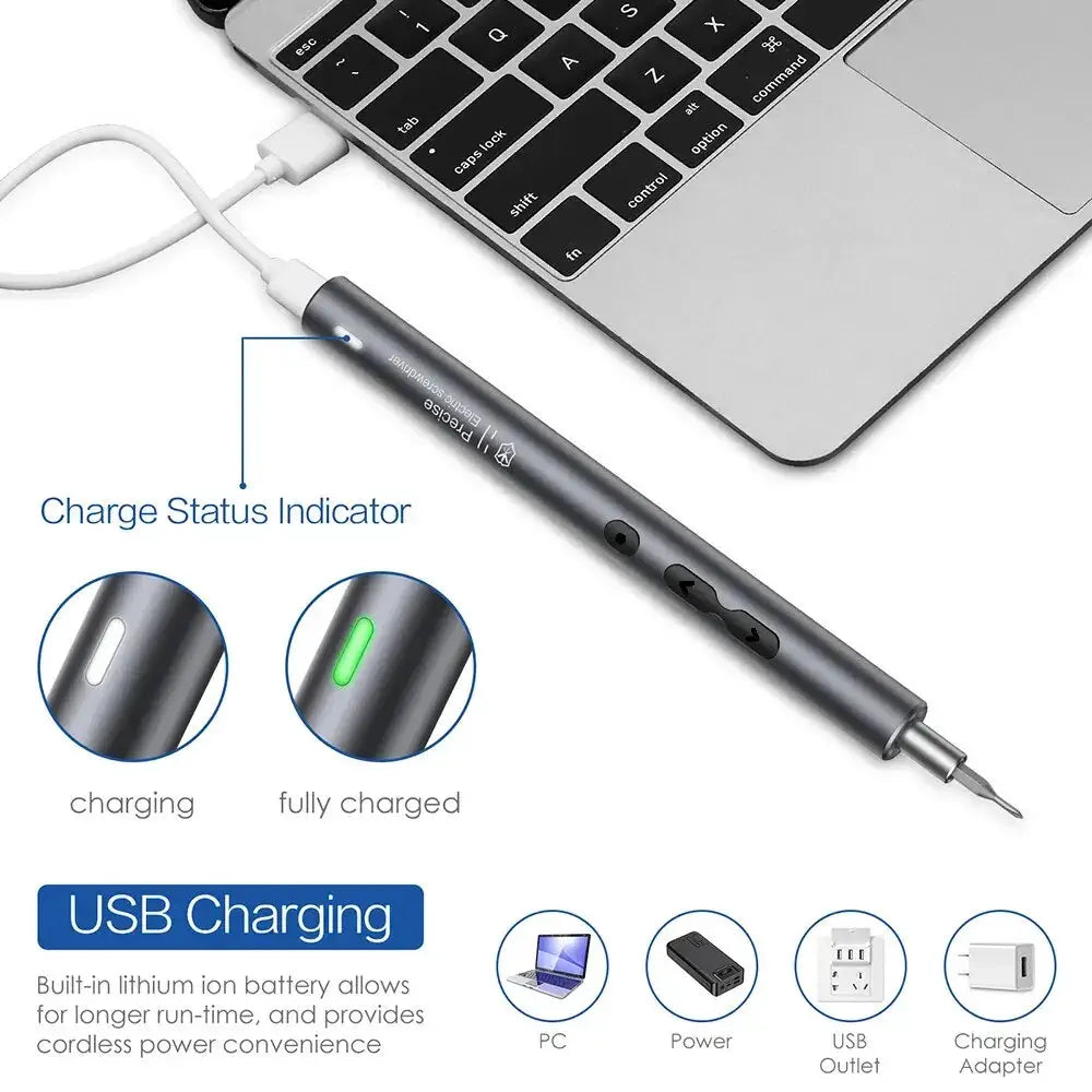 Electric Screwdriver Precision Sets 62 in 1 Power Tool Kit Rechargeable Wireless Mini Small Magnetic Bits for Xiaomi Cell Mobile from PriceLows™
