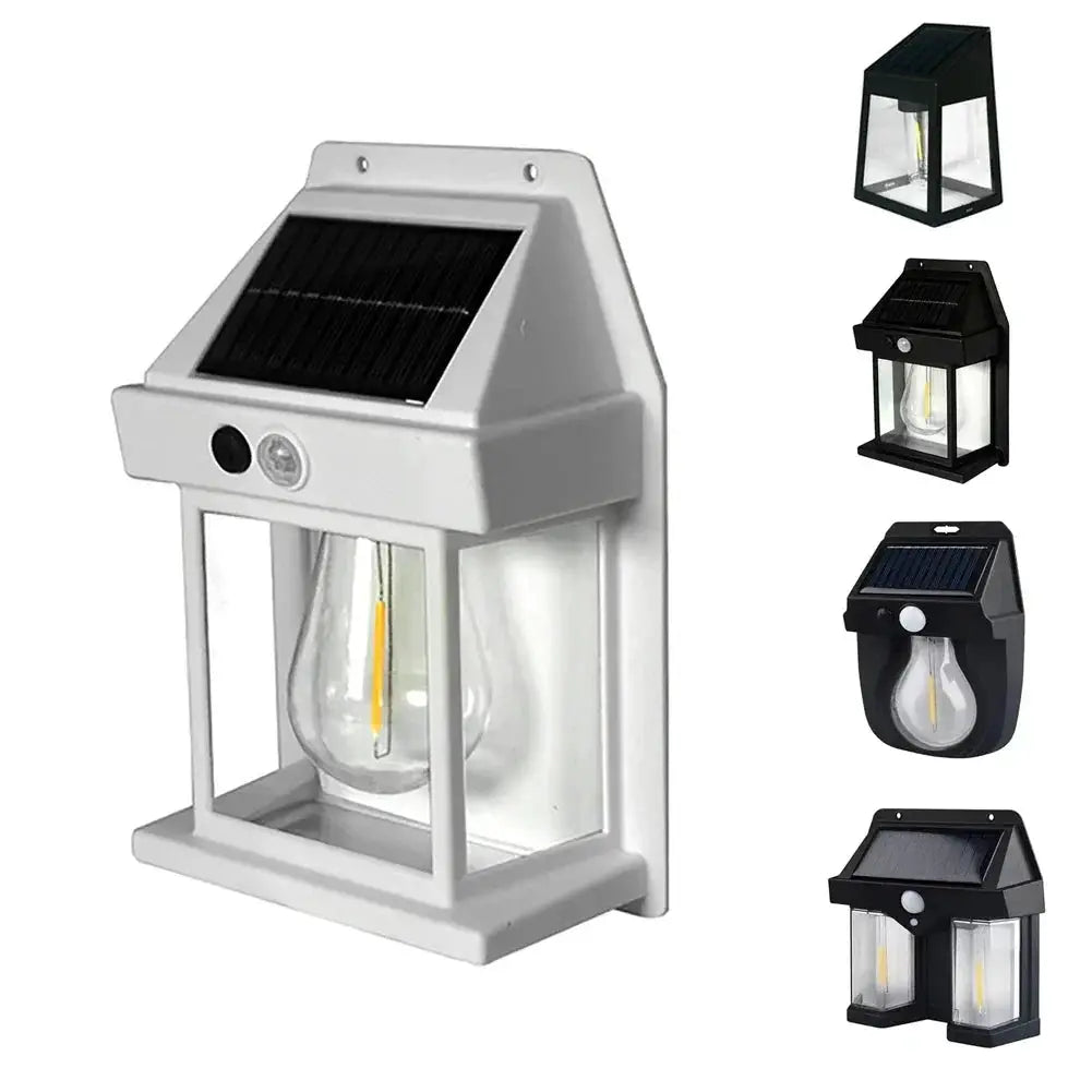Motion Sensor Solar Wall Light Waterproof Outdoor Modes Auto On/Off Warm White for Garden Courtyard Patio Driveway Pathway Light from PriceLows™