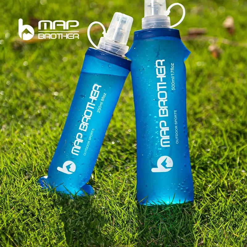 Map Brother 250ml 500ml Soft Flask Folding Collapsible Water Bottle TPU Free for Off Road Running Hydration Pack Waist Bag Vest from PriceLows™