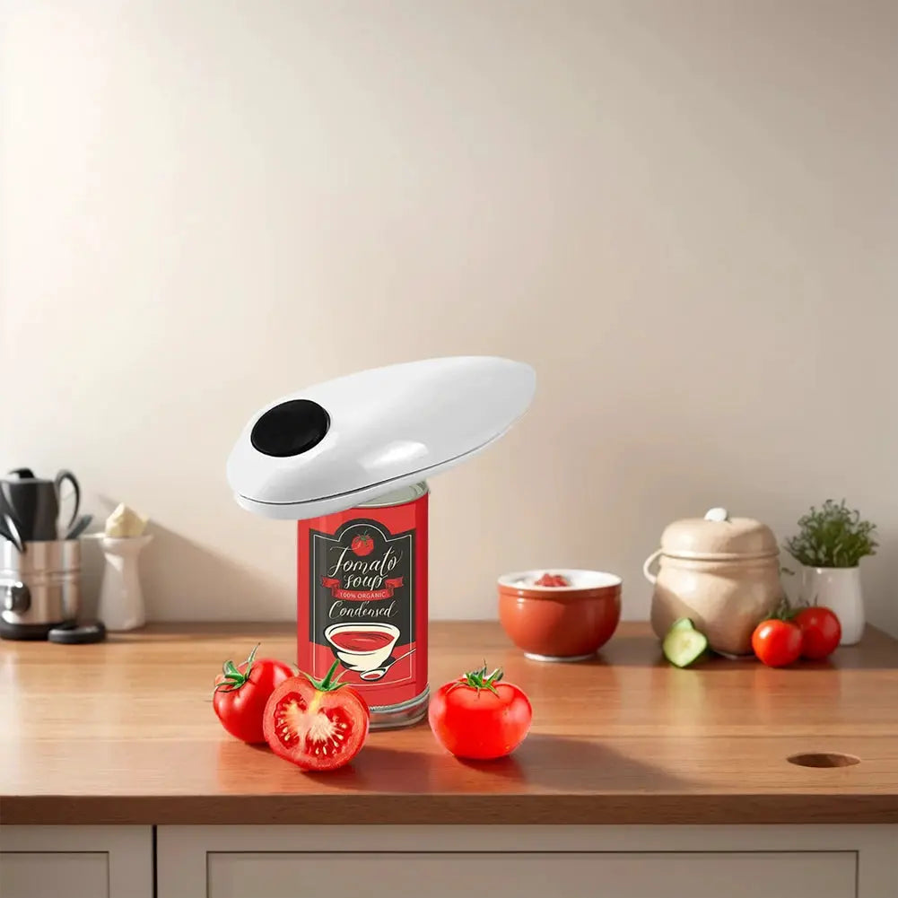 Electric Can Opener Smooth Edge Jar Opener Battery Operated Bottle Opener One Touch for Weak Hands for All Kinds of Jars Gadget from PriceLows™