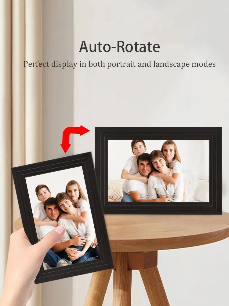 Digital Photo Frame | 10.1 Inch IPS WiFi | 1280x800 Display Frameo | 32GB Memory