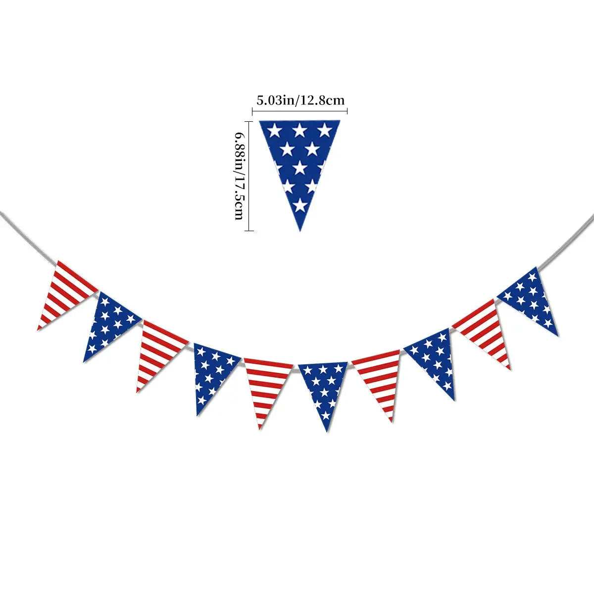 Patriotic Party Supplies | 4th Of July Banner, Balloon & Plate Set