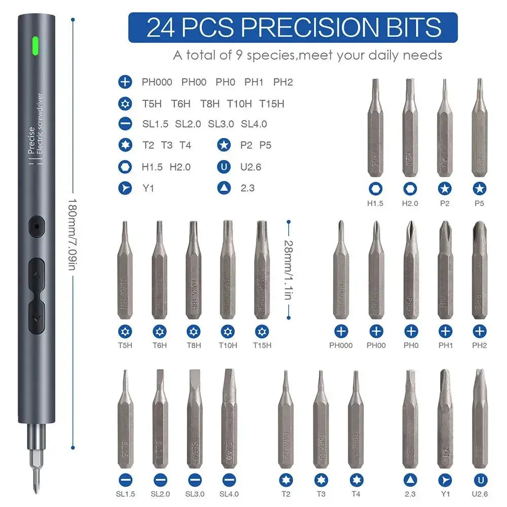 Electric Screwdriver Precision Sets 62 in 1 Power Tool Kit Rechargeable Wireless Mini Small Magnetic Bits for Xiaomi Cell Mobile from PriceLows™