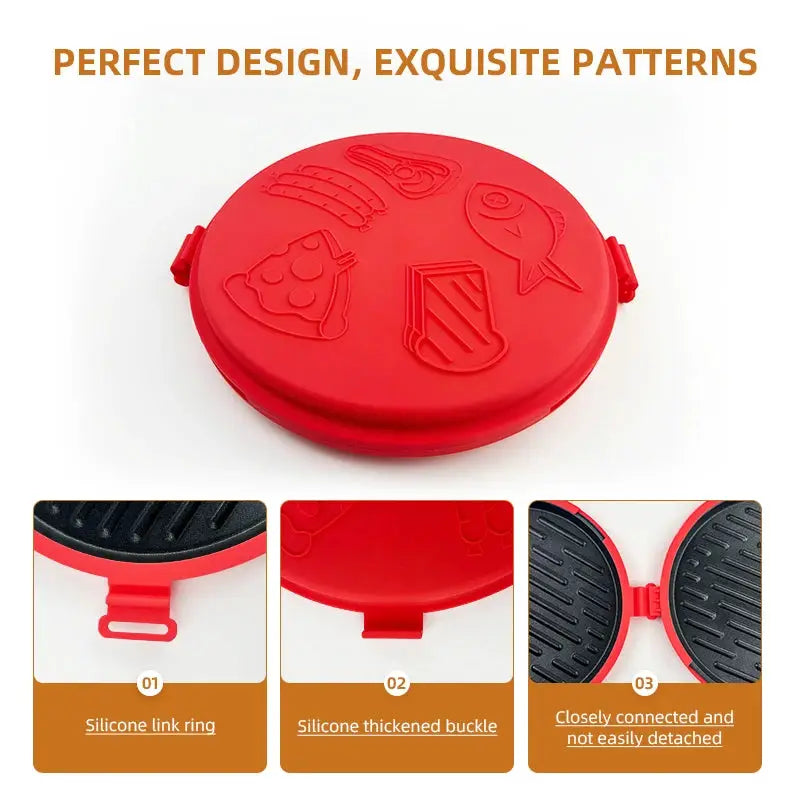 Microwave Grill Pan | Silicone | Round Shape | Large Size