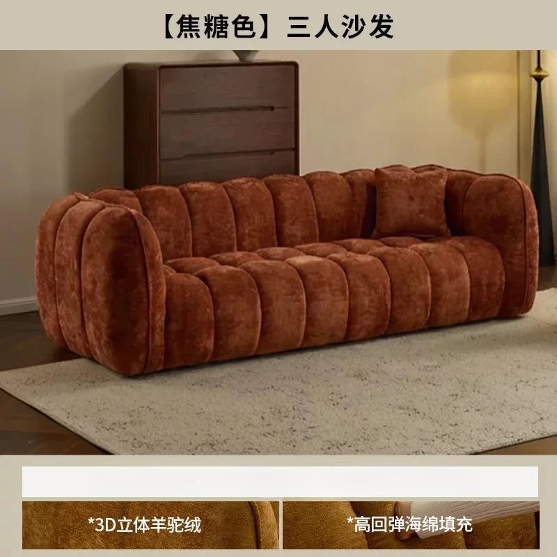 Sofa | Velvet Fabric | L Shaped Sectional | Single Double Triple