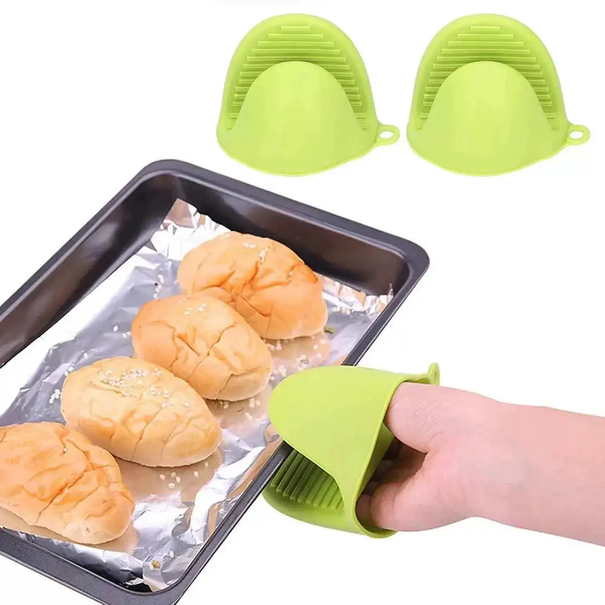 Silicone Oven Gloves | Heat Resistant | Non Slip | 11 Colors 2 Pack