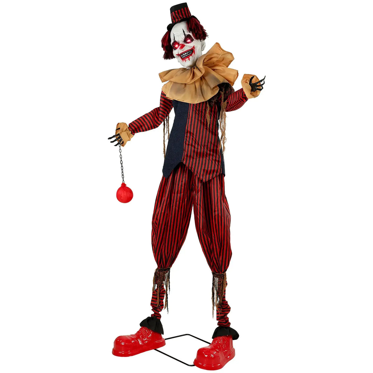 Animated Halloween Clown | Touch Activated | Light Up Eyes | 94 Inch