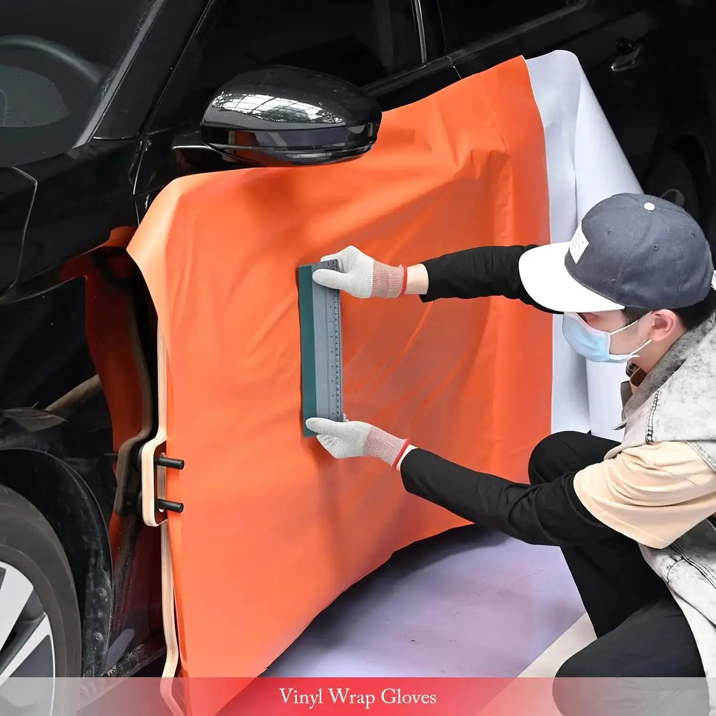 Professional Anti-Static Vinyl Wrap Gloves, Carbon Fiber Dust-Free Working Gloves for Precision Tasks from PriceLows™