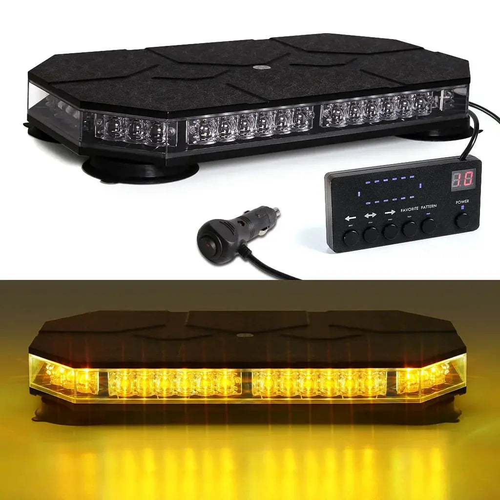42 LED Car Roof Top Strobe Lights Emergency Warning Safety Beacon Magnetic Mount For Truck Ambulance Snow Plow police lights bli from PriceLows™