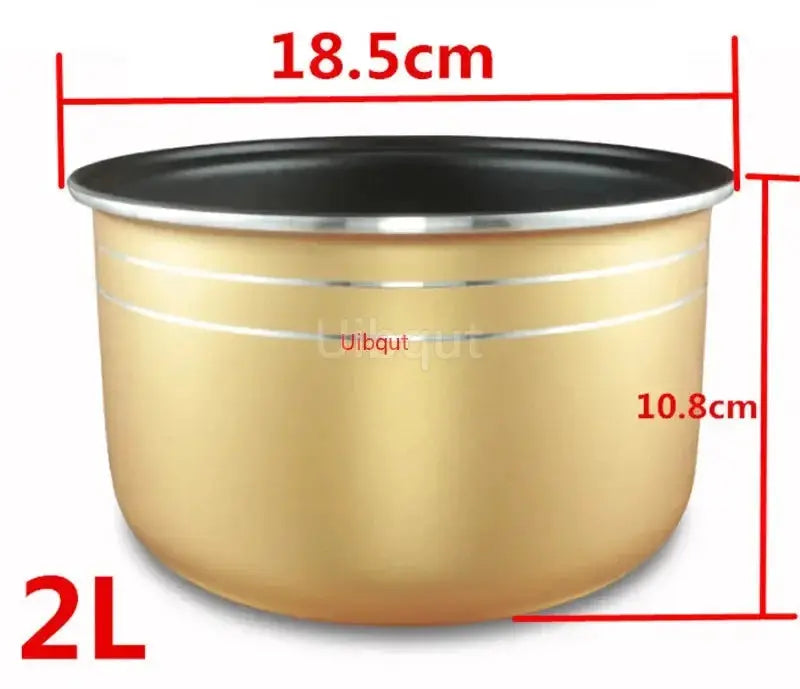 Rice Cooker Inner Pot | 304 Stainless Steel | Nonstick | Universal Fit