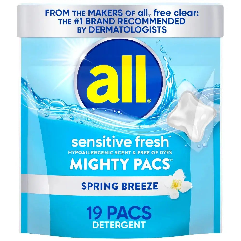 Laundry Detergent Pods | 19 Count | Dye Free | Sensitive Skin Formula