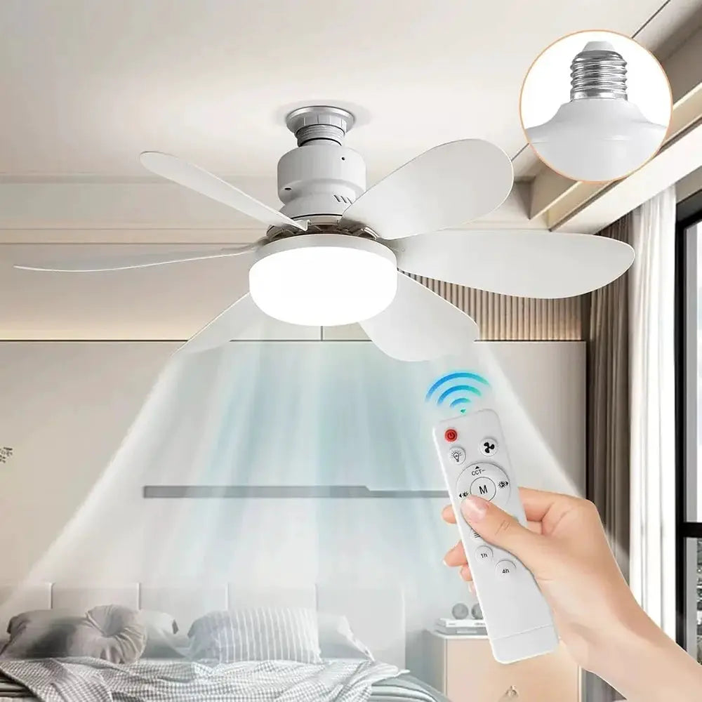 LED Ceiling Fan Light | 30W-40W Dimmable | E27 Socket | Remote Dimming