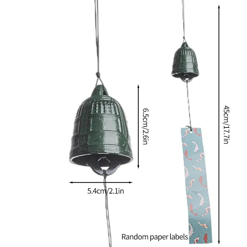 Japanese Wind Chimes Cast Iron Wind Bells Hanging Pendant Feng Shui Good Luck Temple Wind Bells Outdoor Home Garden Decoration from PriceLows™