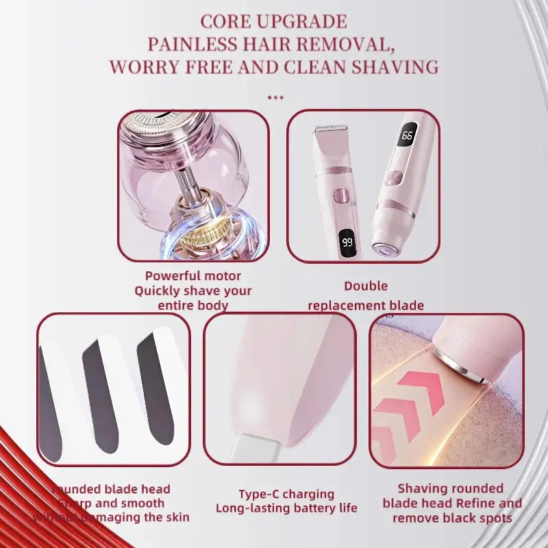 Women's Electric Epilator | Rechargeable | Bikini And Face Hair Removal