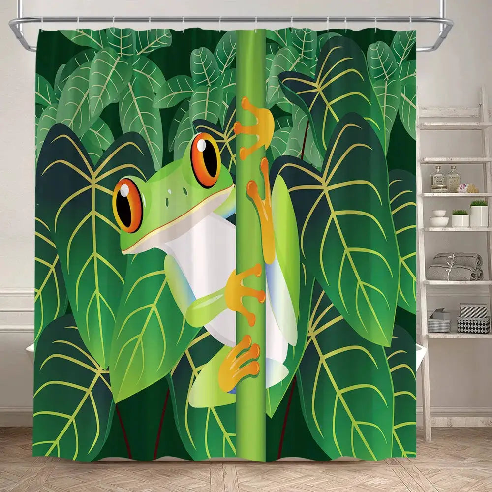 Funny Cartoon Bathing Cats Shower Curtains Cute Animals Pet Cat Kids Bath Curtain Polyester Children Bathroom Decor with Hooks from PriceLows™