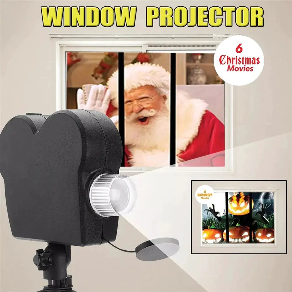Holiday Holographic Projector | Outdoor Waterproof | 12 Preloaded Movies