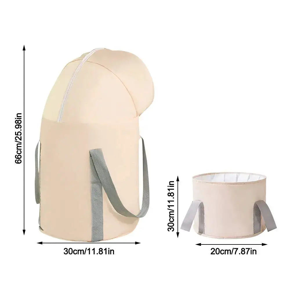 Foldable Foot Soaking Bucket | Oxford Fabric | 30x66cm | Compact Bath Tub
