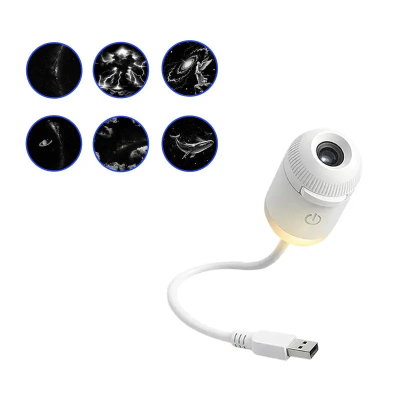 Galaxy Star Projector | Mini LED Night Light | Two In One Design