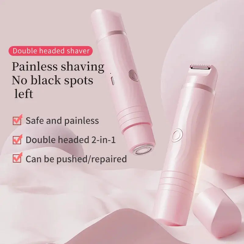2-In-1 Female Electric Shaver | Rechargeable | 4 Body Areas