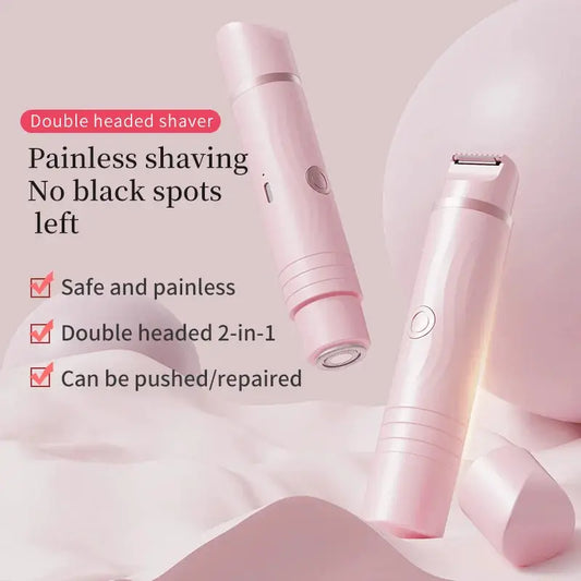 2-In-1 Female Electric Shaver | Rechargeable | 4 Body Areas